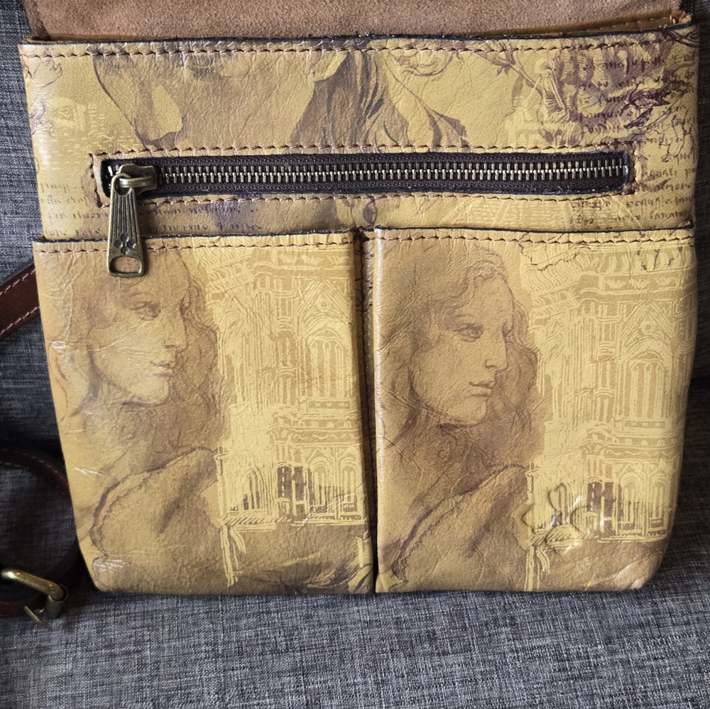 Patricia Nash leather Grenada Italian Dketchbook crossbody. NWT - Picture 7 of 16